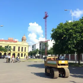 obras em praças de Aracaju